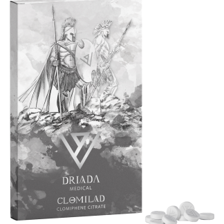 Clomilad 25 mg (Clomiphene Citrate) – 100 Tabs